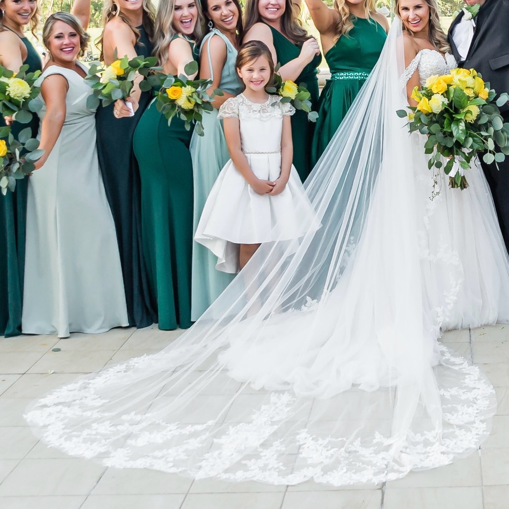 Stella York Cathedral-Length Wedding Veil | Ivory | Elegant & Romantic